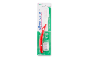 Зубна щітка Silver Care м'яка з/змін. насад. И360 (Італія)