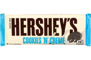HERSHEY'S Cookies 'n' Creme Candy Bar, 1.55 oz