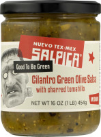 Nuevo Tex-Mex Salpica Cilantro Green Olive Salsa with Charred Tomatillo