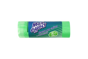 Пакеты для мусора с затяжками 35л Max effect 15шт