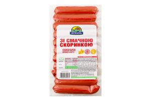 Cосиски вареные С вкусной корочкой Ятрань 1с в/у 0.395кг