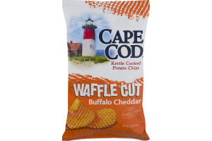 Cape Cod Kettle Cooked Potato Chips Waffle Cut Buffalo Cheddar