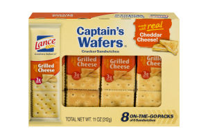 Lance Cracker Sandwiches Captain's Wafers Grilled Cheese - 8 CT