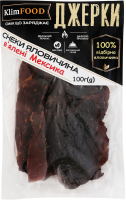 Снеки из говядины вяленые Мексика Джерки KlimFood м/у 100г