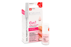 Сироватка д/нігтів Nail Therapy Professional 6в1 Care&Colour Pink 5мл Eveline