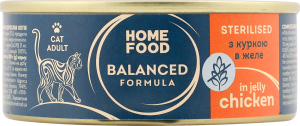Корм д/стерилізованих котів Balanced Formula Курка в желе 85г ж/б Home Food