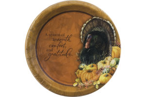 Hallmark Party Nature's Sketchbook Bastin Big Thanks Plates 10.37in - 8 CT