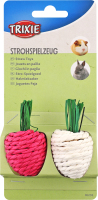 Іграшка д/гризунів Редиска солома 8см 2шт Тріксі