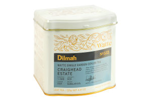 Чай черный цейлонский байховый листовой №532 Craighead estate Watte Dilmah букет ж/б 125г