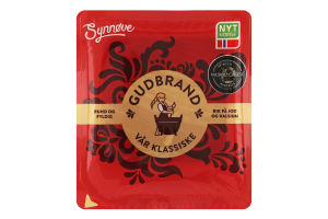 Сыр 35% нарезка Gudbrand Synnove лоток 150г