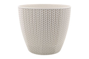 Вазон д/квітів Сумела 2,5л сіро-білий/бежевий Серінова
