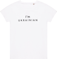 Футболка жін Sol's Pioneer I'am Ukrainian білий M