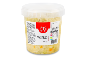 Капуста квашеная ТМ "1" ведро 900г