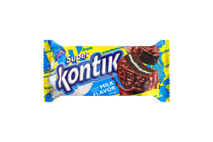 Печиво-сендвіч зі смаком молока Super Kontik Konti м/у 90г