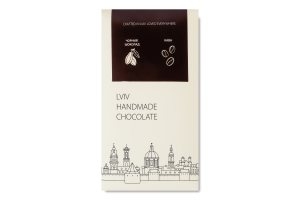 Шоколад чорний з кавовою начинкою Lviv handmade chocolate к/у 78г