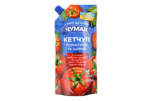 Кетчуп томатный пастеризованный Чумак д/п 350г