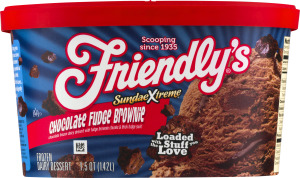 Friendly's SundaeXtreme Frozen Dairy Dessert Chocolate Fudge Brownie