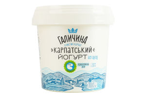 Йогурт 3% без цукру Карпатський Галичина відро 1000г