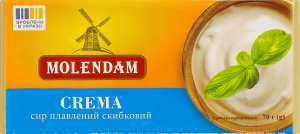 Сир плавлений 40% скибковий Crema Molendam м/у 70г