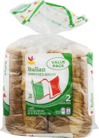 Ahold Italian Enriched Bread Value Pack - 2 CT
