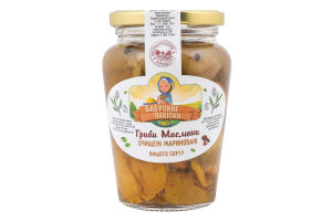 Гриби Маслюки мариновані 350г твіст/б Бабусині лакітки