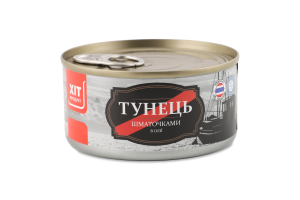 Тунец кусочками в масле Хіт продукт ж/б 185г