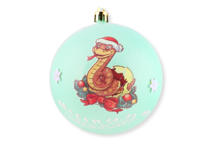 Прикраса ялинкова Куля Символ року Нюд 100мм 31762