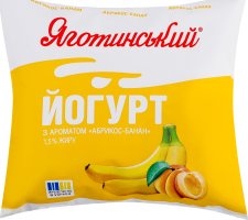 Йогурт 1.5% Абрикос-банан Яготинський м/у 400г