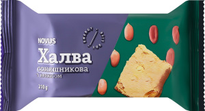 Халва подсолнечная с арахисом Novus м/у 210г