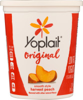 Yoplait Original Low Fat Yogurt Smooth Style Harvest Peach
