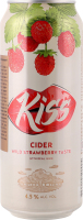 Сидр 500мл 4.5% газований пастеризований зі смаком суниці Kiss з/б