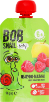Пюре фруктово-ягодное для детей от 6мес гомогенизированное Яблоко-малина Baby Bob Snail д/п 90г