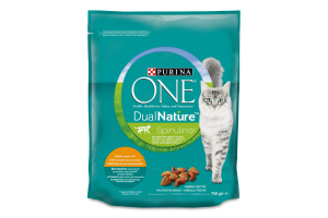 Корм сухий для дорослих котів з куркою DualNature Purina One д/п 750г