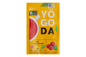 Концентрат напитка безалкогольного пастеризованный Чай клюквенный Yogoda д/п 50г