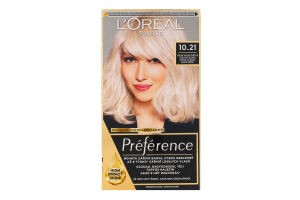 Краска для волос стойкая Preference №10.21 L'Oreal Paris 1шт