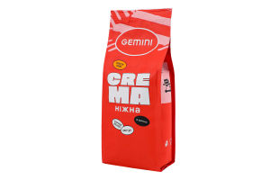 Кофе натуральный жареный в зернах Crema Gemini м/у 250г