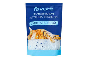 Наповнювач для котячого туалету Favore сілікагель