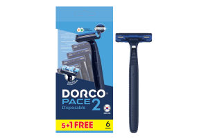 Станок Dorco Pace Чоловічий Однораз 2 лез 6шт