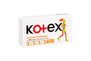 Тампоны гигиенические Normal Active Kotex 16шт