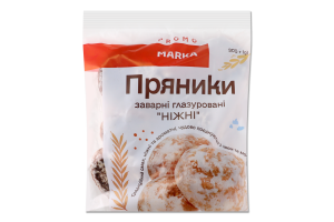Пряники заварні глазуровані Ніжні Marka Promo м/у 300г