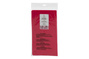 Smart Living Holiday Plastic Table Cover Classic Red
