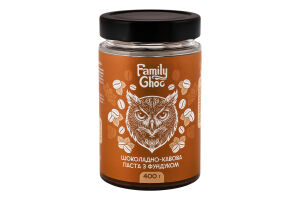 Паста шоколадно-кавова з фундуком 400г твіст/б Family Choc
