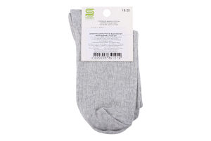 Шкарпетки дит Premier socks Економ рубч сір р18-20