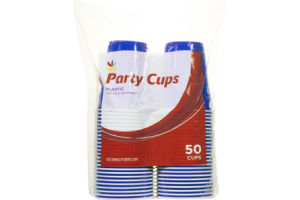 Ahold Party Cups Plastic Blue - 9 OZ