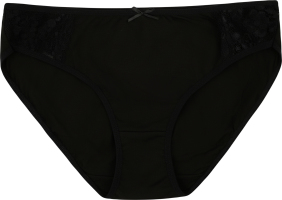 Труси-сліпи жіночі чорні з мереживом р.S-XXL Kosta
