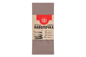 Наволочка шоколадна 50х70см №1475447 SoftPoly ТМ "1" 1шт