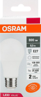 Лампа світлодіодна 8,5W 230V E27 4000К LVCLA75 Осрам