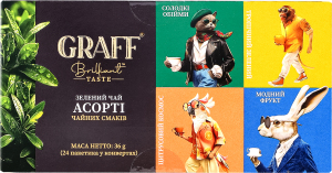Чай Graff Зелений Асорті смаків 20*1,8г 36г