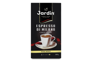 Кофе натуральный молотый Espresso di milano Jardin в/у 250г
