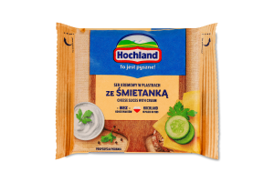 Сир плавлений 34% скибочки з вершками Hochland м/у 130г